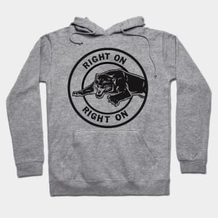 Right On Right On Black Panthers Graphics Tribute Hoodie